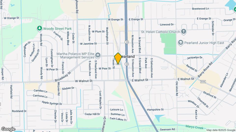 4101 W Pear St Map and Location Details