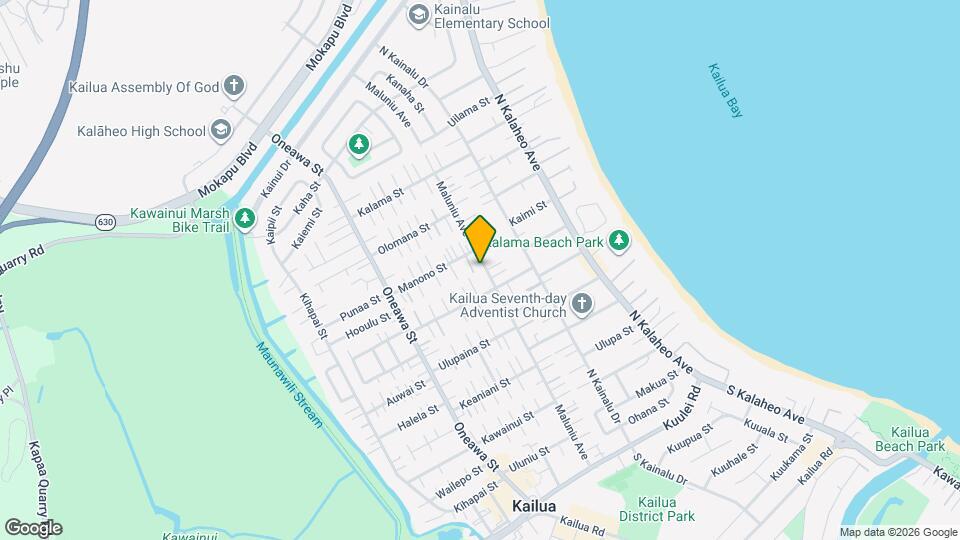 533 Maluniu Ave Map and Location Details