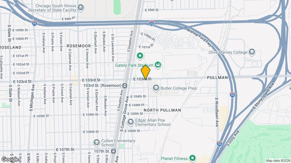 10306 S Corliss Ave Map and Location Details