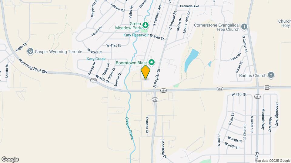 4440 S Poplar St, Unit Pine Tree Condo 1BR 1BA Map and Location Details