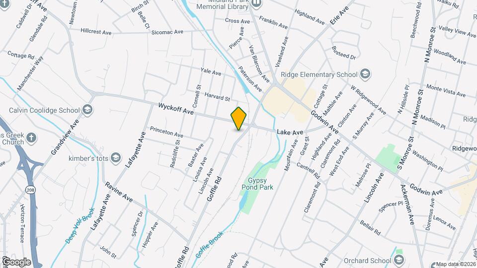 415 Goffle Rd Map and Location Details