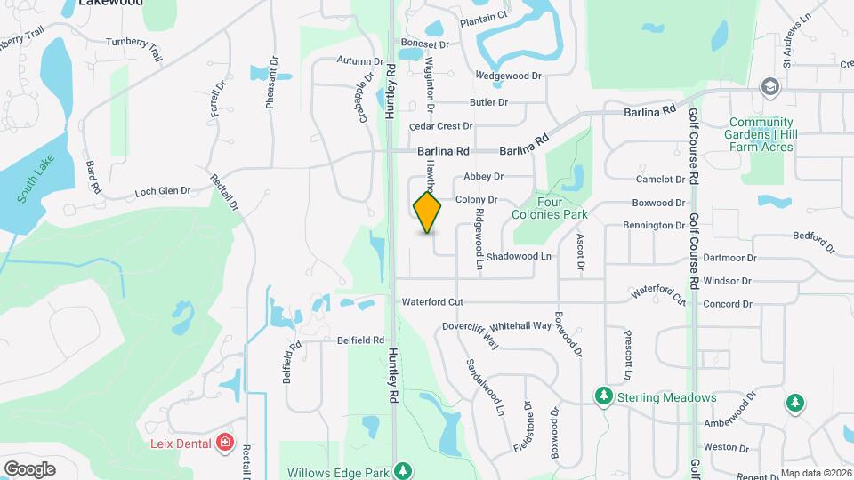 996 Hawthorne Dr Map and Location Details