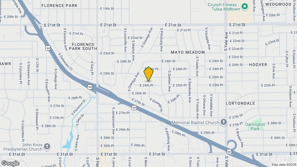 4055 E 25th Pl Map and Location Details