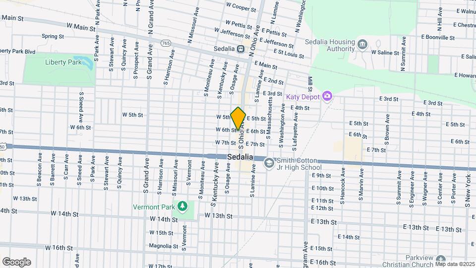 604 S Ohio Ave Map and Location Details
