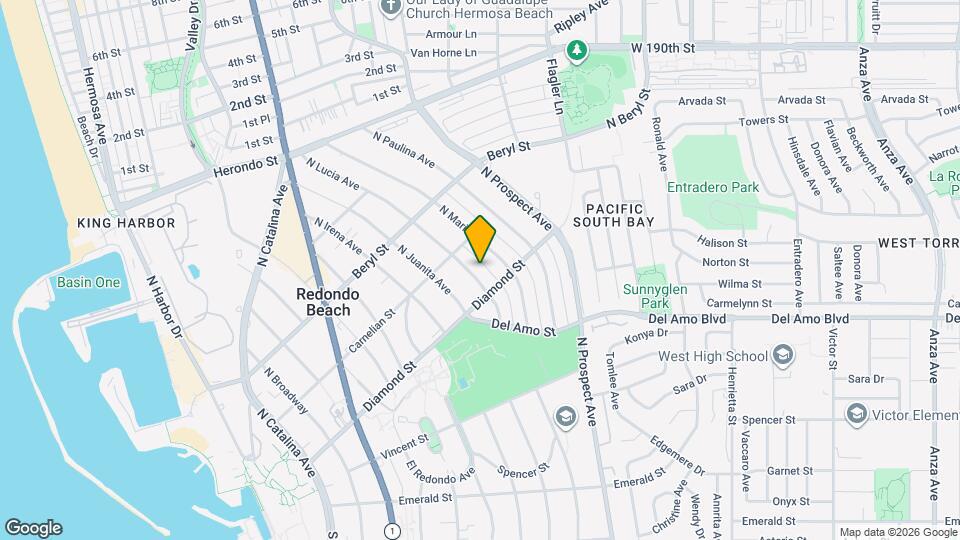 512 N Lucia Ave Mapa y Detalles de la Ubicación