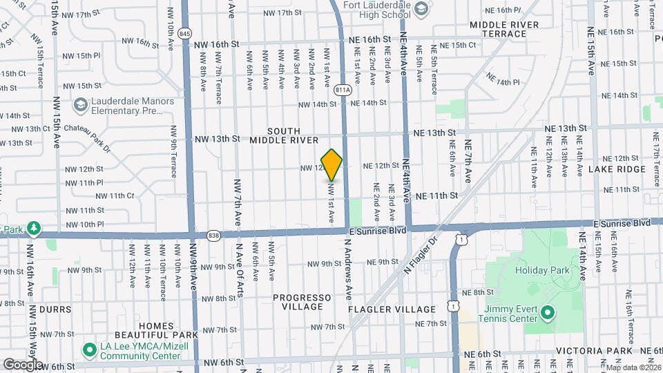1138 NW 1st Ave Map and Location Details