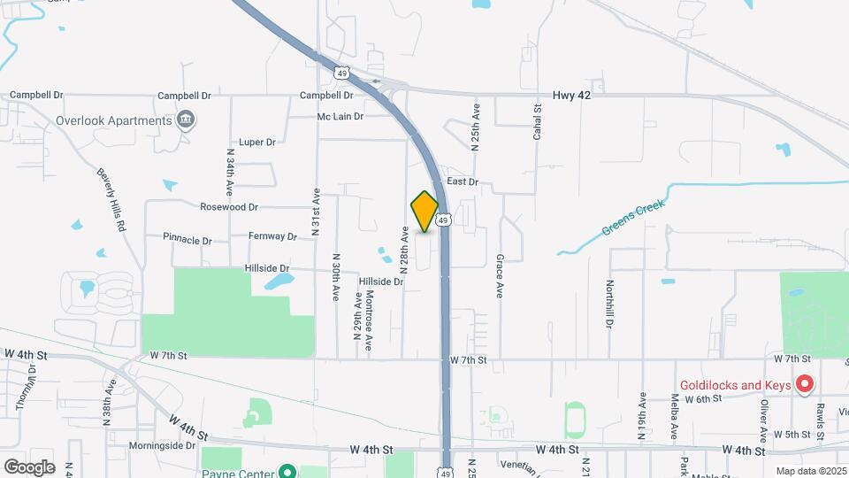 Ivy Row at Southern Miss Mapa y Detalles de la Ubicación