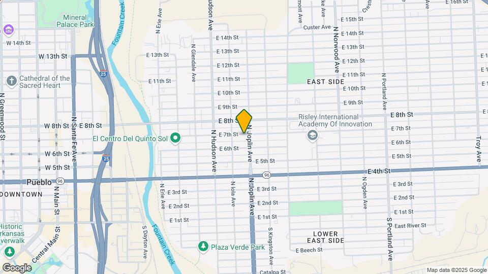 1022 E 7th St Mapa y Detalles de la Ubicación