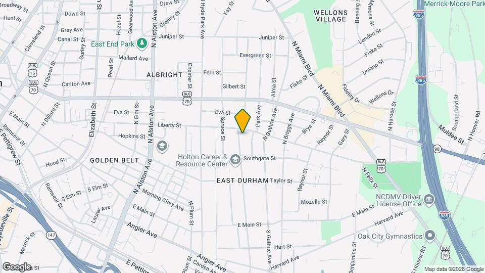 608 N Driver St Map and Location Details