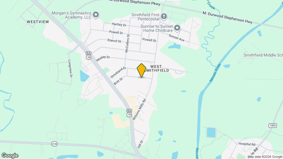 107 Britt St Mapa y Detalles de la Ubicación