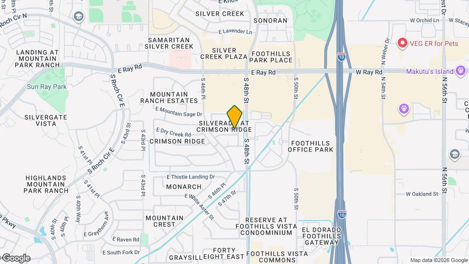 4740 E Dry Creek Rd Map and Location Details