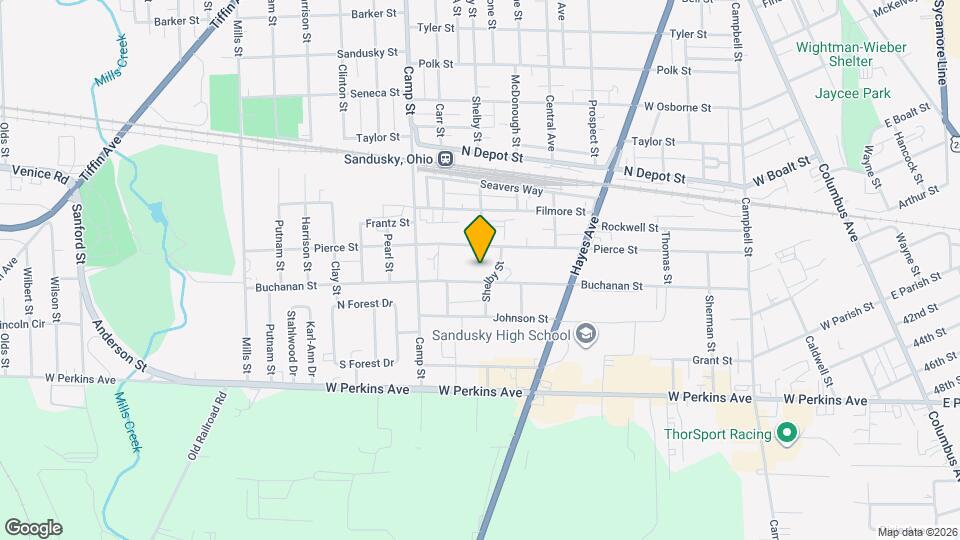 1923 Shelby St Map and Location Details