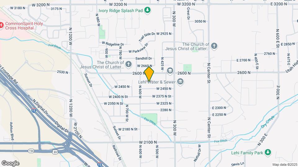 529 W 2540 N Map and Location Details