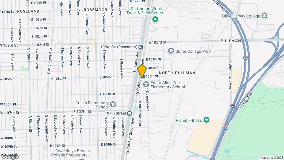 10511 S Cottage Grove Ave Mapa y Detalles de la Ubicación