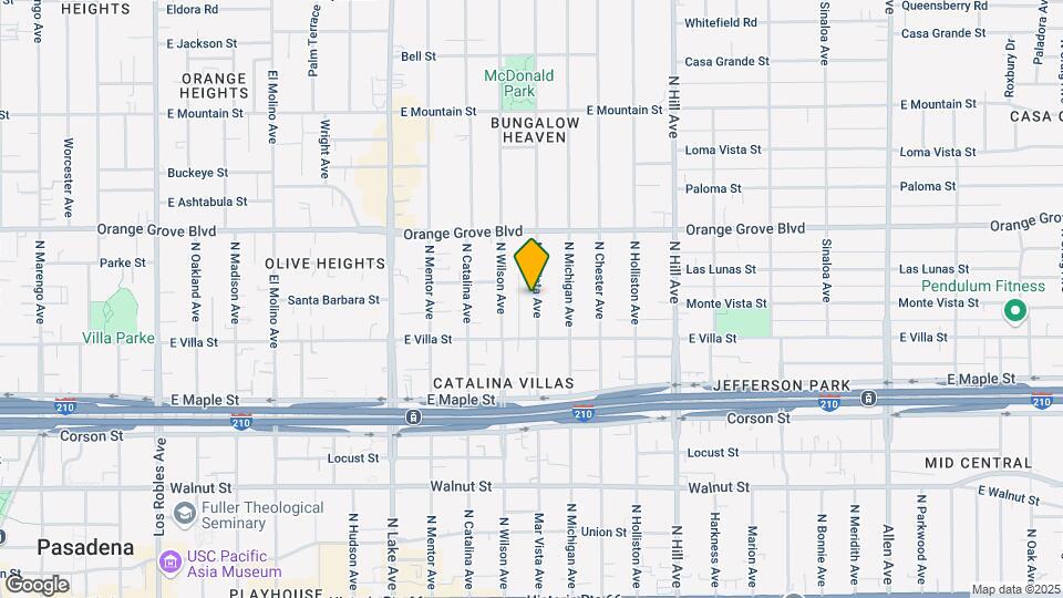 547 N Mar Vista Ave Map and Location Details