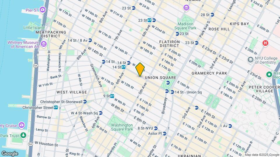 14 W 14th St Mapa y Detalles de la Ubicación
