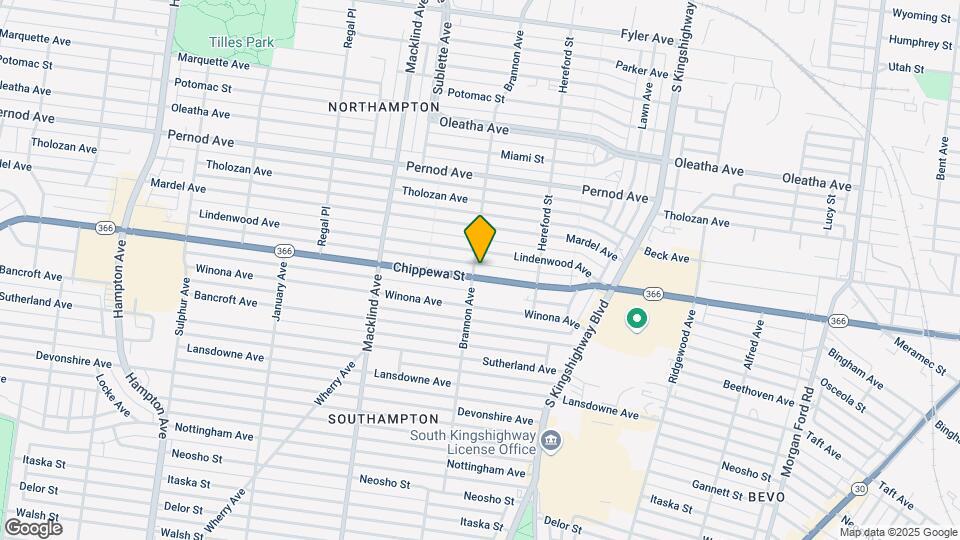 5067 Chippewa St Map and Location Details
