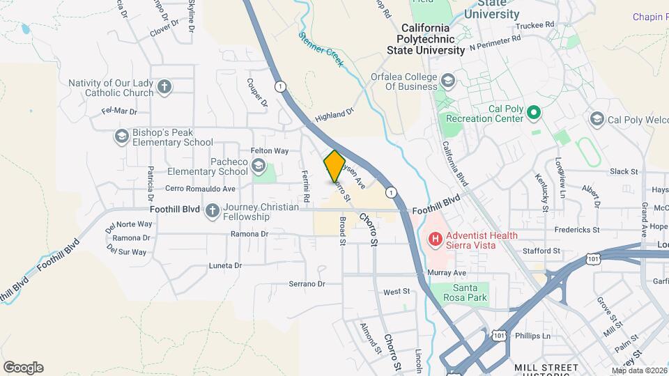 229 N Chorro St Map and Location Details