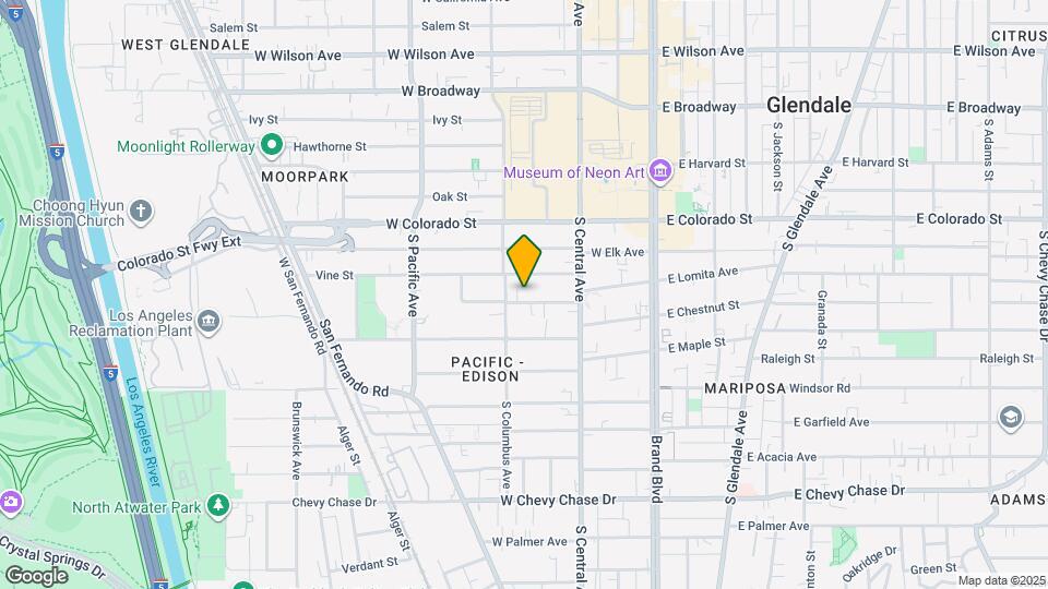 349 W Lomita Ave Mapa y Detalles de la Ubicación