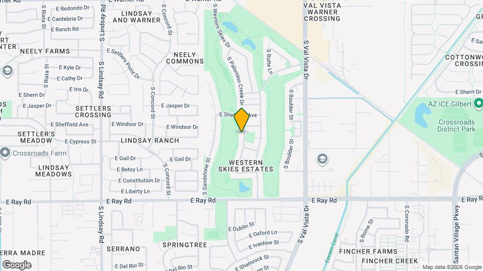 1346 S Palomino Creek Dr Mapa y Detalles de la Ubicación
