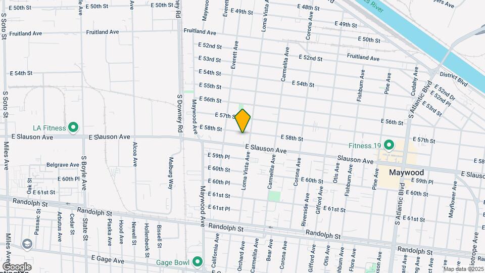 3636-3644 E 58th St Mapa y Detalles de la Ubicación