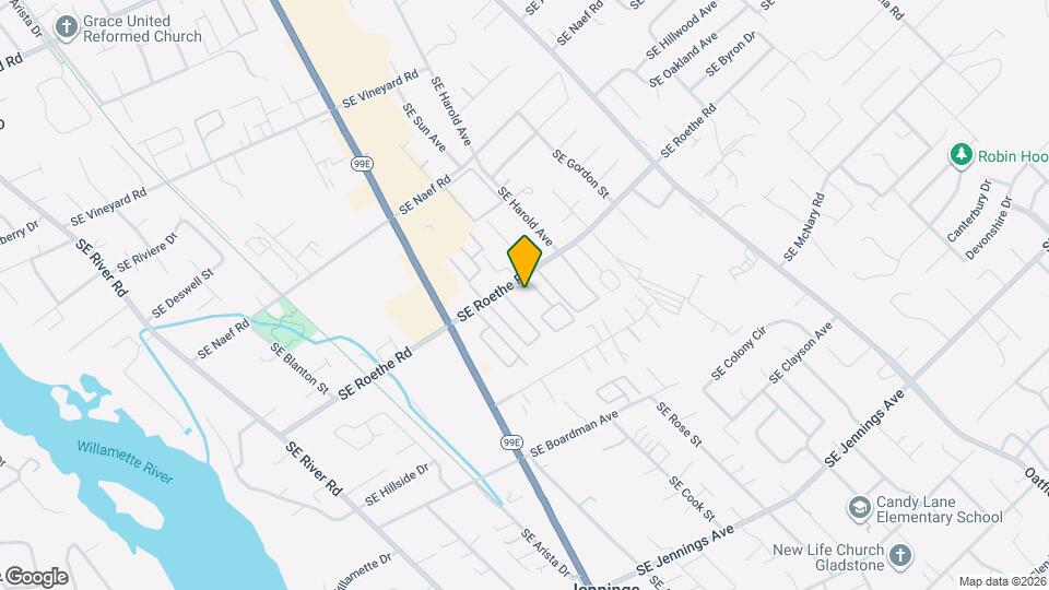 4500 SE Roethe Rd Map and Location Details