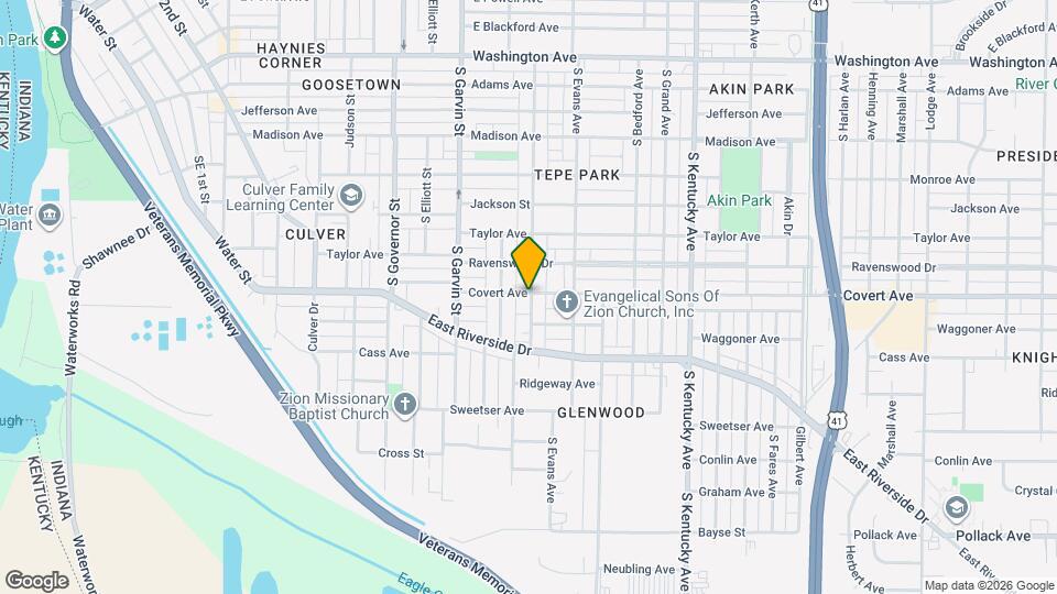 1601 S Linwood Ave Map and Location Details