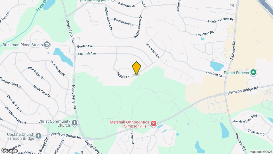 500 Airdale Ln Map and Location Details