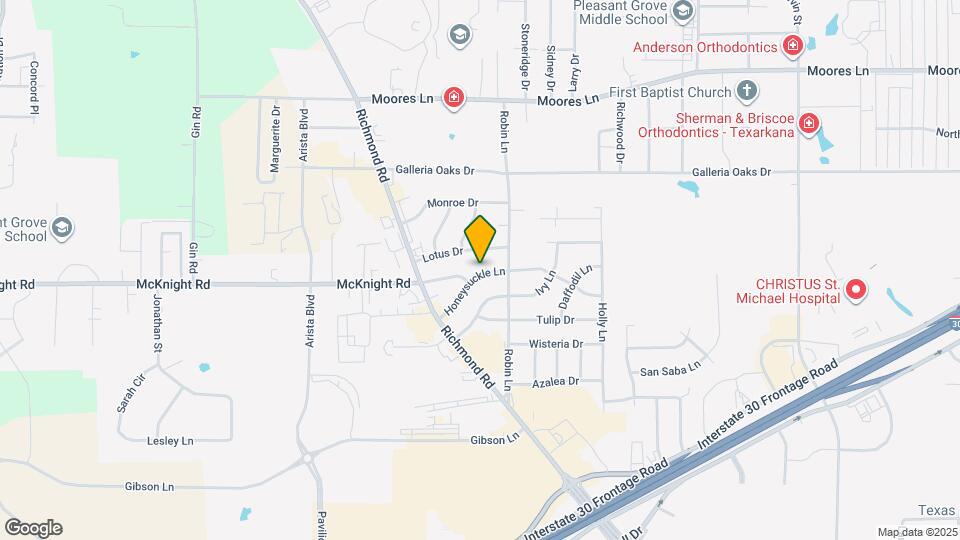 4010 Honeysuckle Ln Map and Location Details