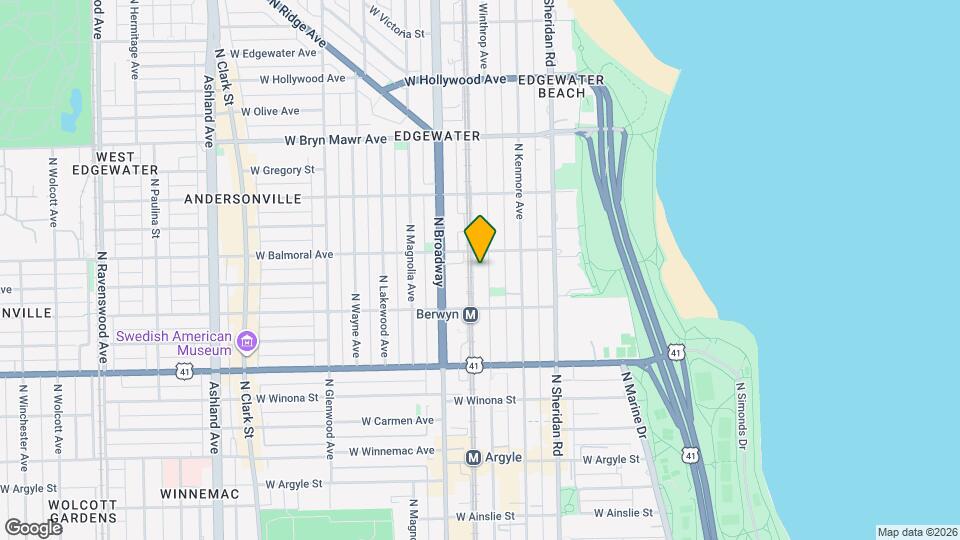 5340 N Winthrop Ave, Unit 2s Map and Location Details