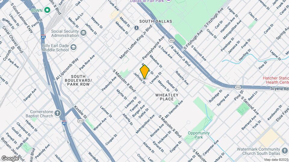 3402 Jeffries St Map and Location Details