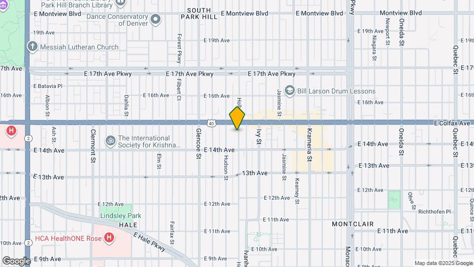 1461 Holly St Map and Location Details