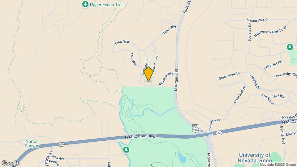 301 Moraine Way Map and Location Details