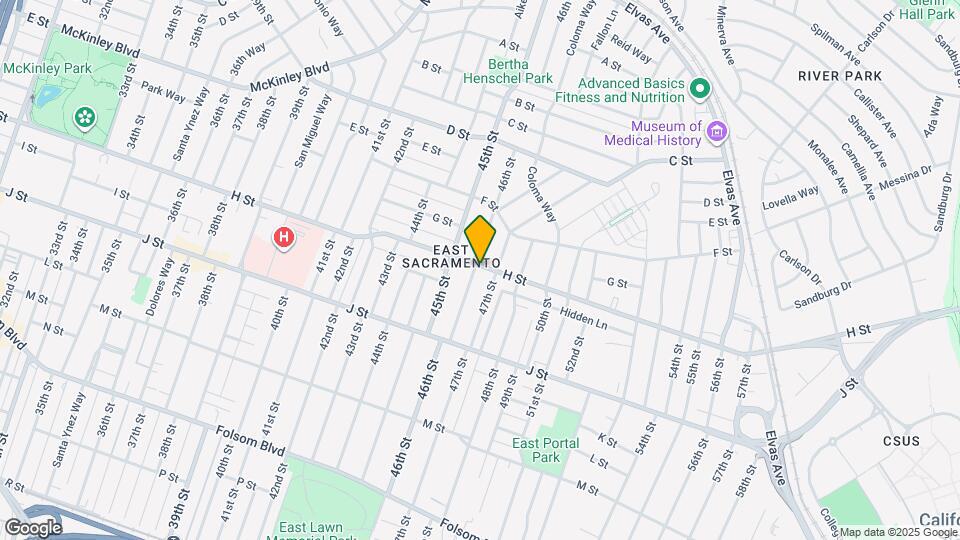 801 46th St Map and Location Details