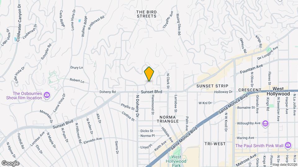 1154 N Wetherly Dr Map and Location Details