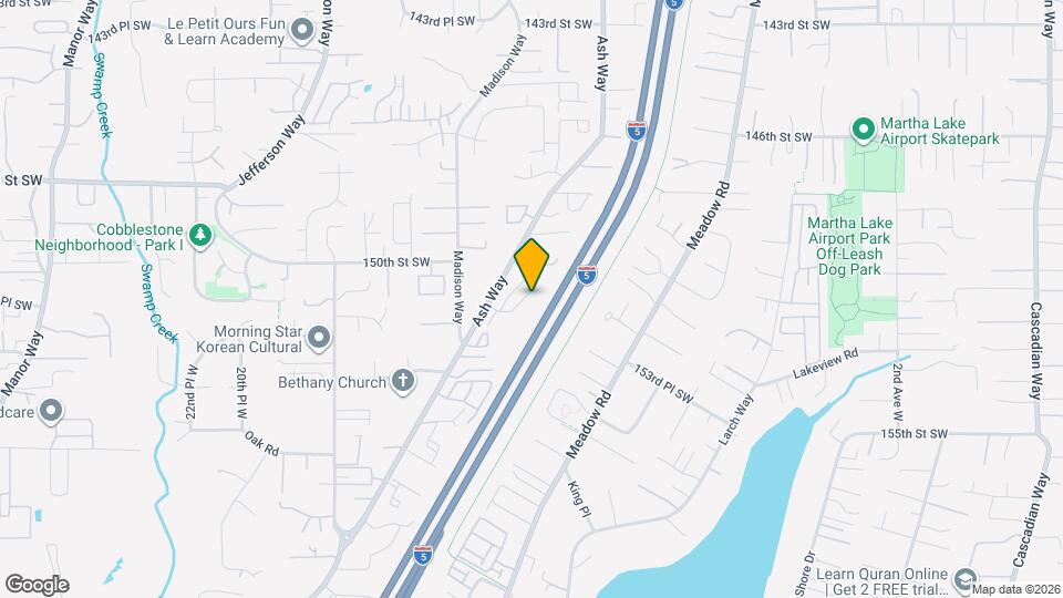 15013 12th Pl W Map and Location Details