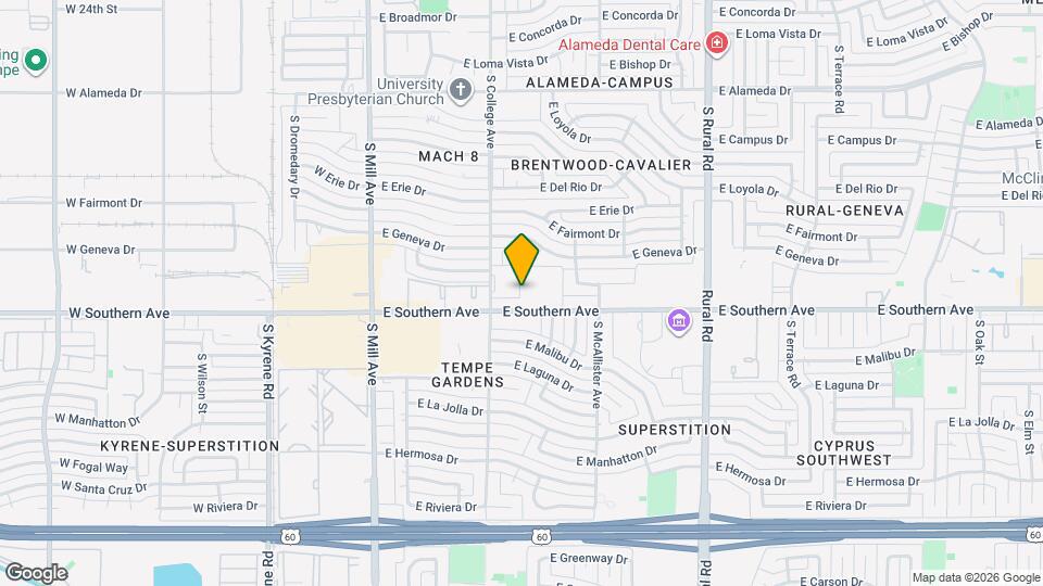 3224 S El Camino Dr Map and Location Details