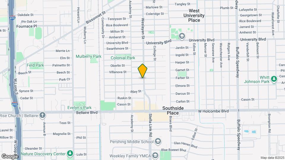 6520 Weslayan St Map and Location Details