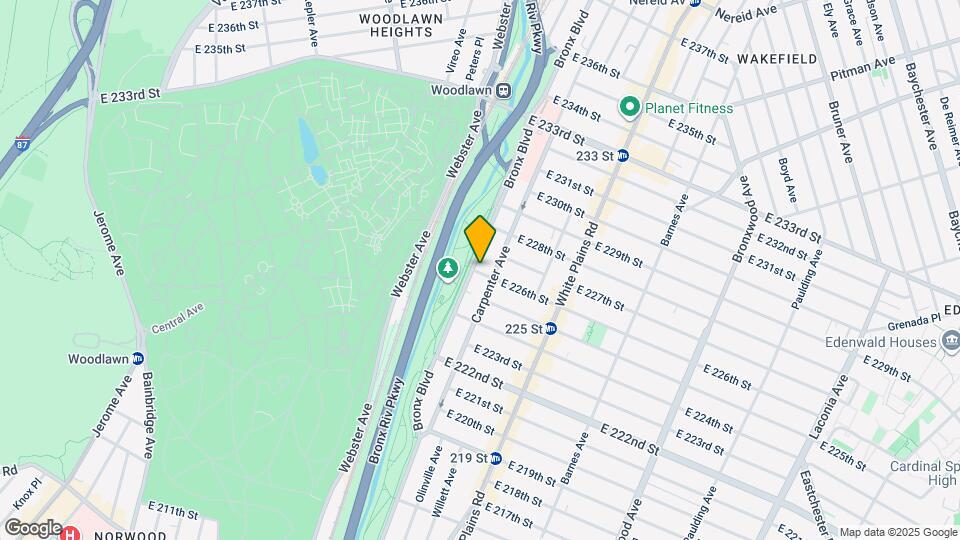 601 E 226th St Map and Location Details