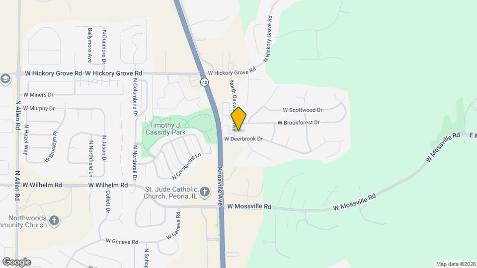 11104 North Oakwood Drive Map and Location Details