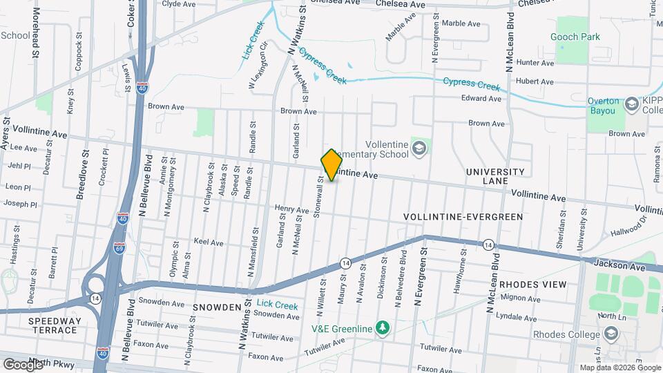 909 N Willett St Map and Location Details