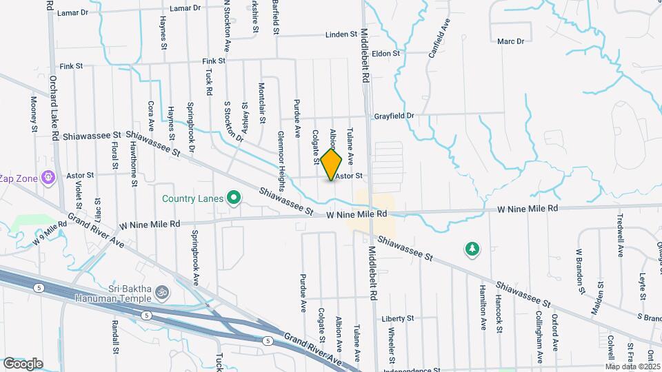 22575 Albion Ave Map and Location Details