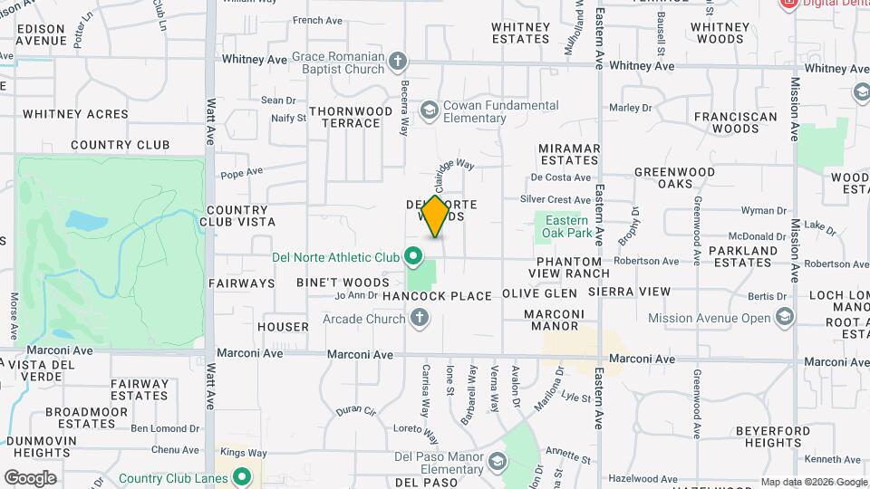 3107 Clairidge Way Map and Location Details