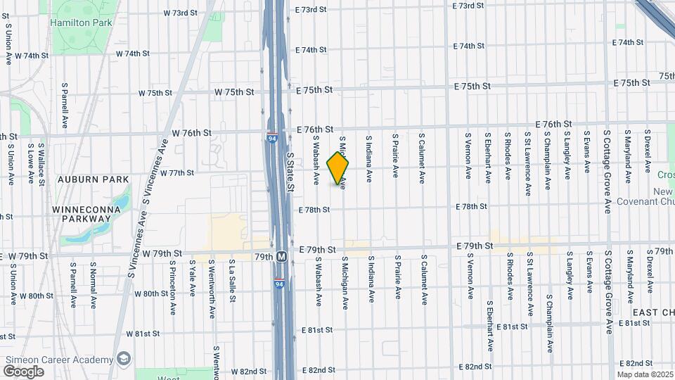 7730 S Michigan Ave, Unit 1st Floor Map and Location Details