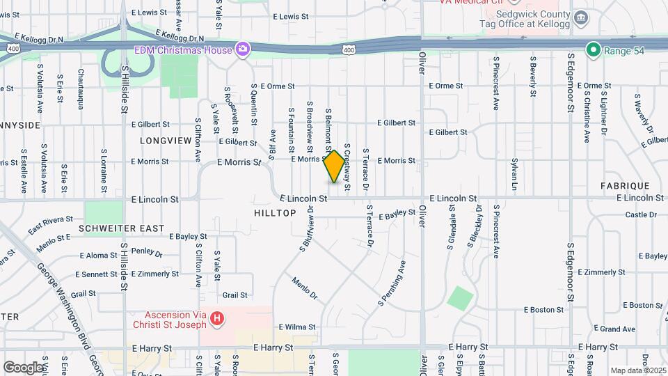 852 S Belmont Ave Map and Location Details