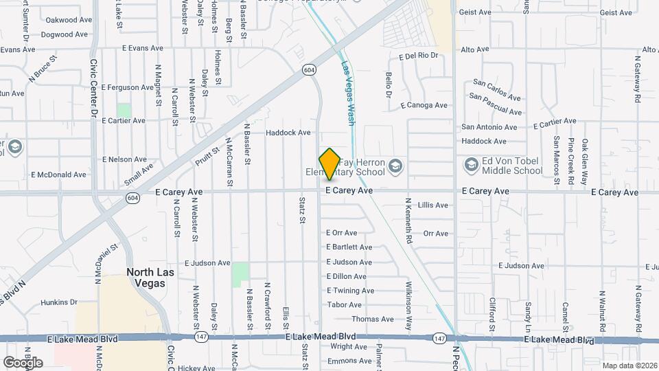 3024 E Carey Ave, Unit 1 Mapa y Detalles de la Ubicación