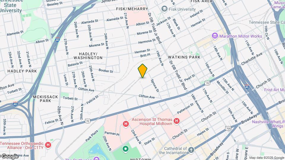 The 1865 Map and Location Details