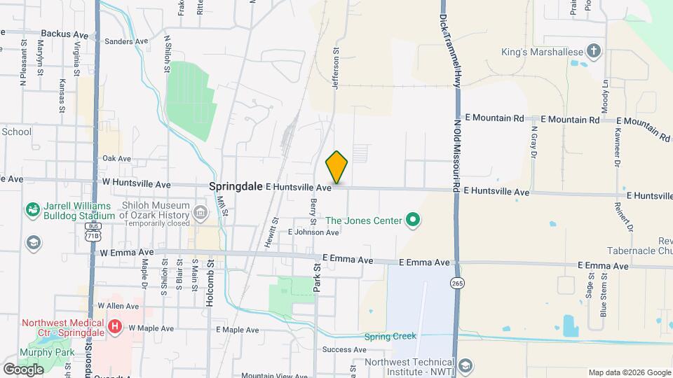 707 E Huntsville Ave Map and Location Details