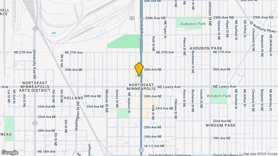 2526 Central Ave NE Map and Location Details