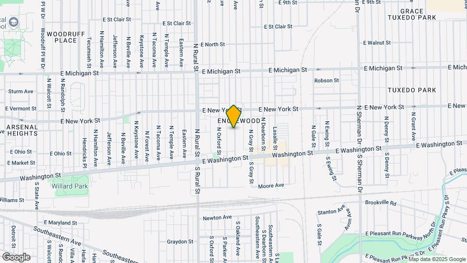 212 N Oakland Ave Map and Location Details